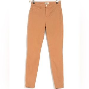 L’Agence marguerite skinny high rise camel long inseam